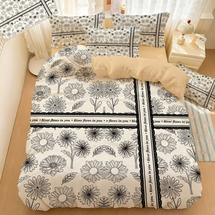 法式杜鹃水晶绒四件套复古花朵珊瑚绒三件套男生宿舍冬季保暖被套