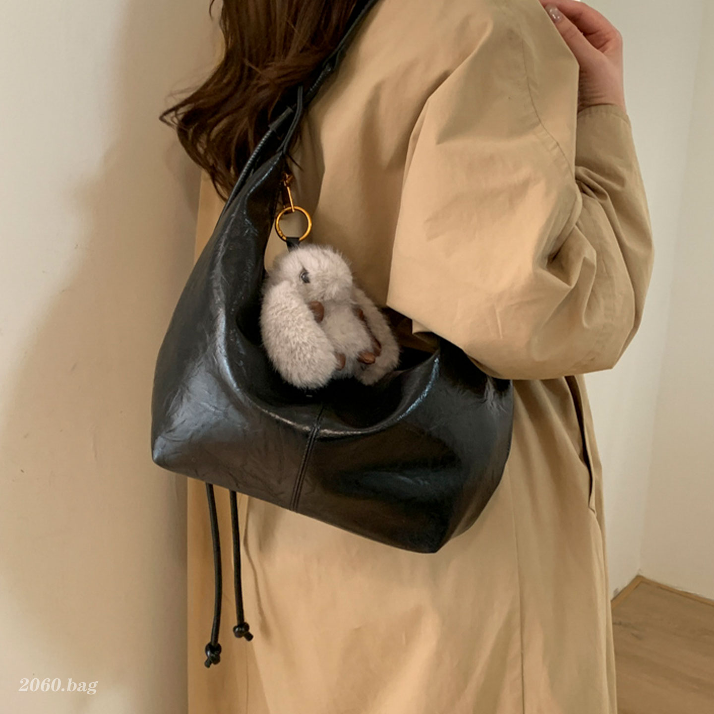 时尚精致休闲百搭简约洋气皮质通勤气质2025冬季女式单肩斜挎包包