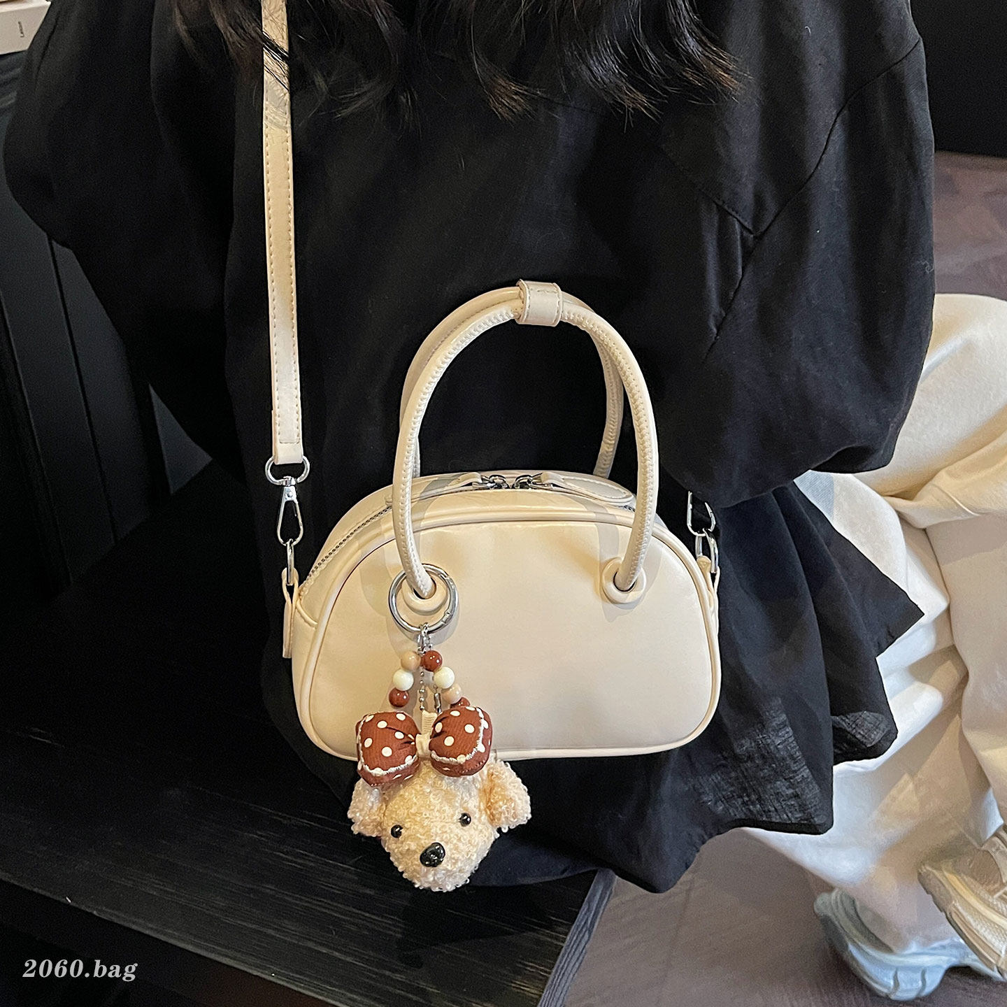 高级感小众设计保龄球包女2026新款百搭手提包韩风ins时尚潮流,箱包皮具/热销女包/男包,通用款女包,淘宝优惠券,粉丝福利购,淘宝优惠卷