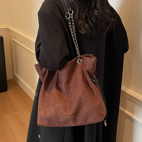 韩版高级质感简约百搭单肩手提包包女2026秋季新款托特包时尚通勤