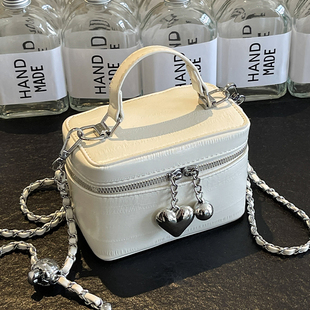 简约潮流斜挎包 新款 手拎盒子包女韩国ins时尚 百搭单肩包2025夏季