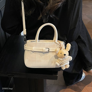 时尚 凯莉包手提斜挎包百搭高级感洋气休闲通勤 小方包女2026新款