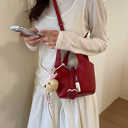 小众设计高级感菜篮子水桶包