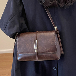 法国复古时尚 秋冬百搭小方包高级感小众休闲单肩包 包包女2025新款