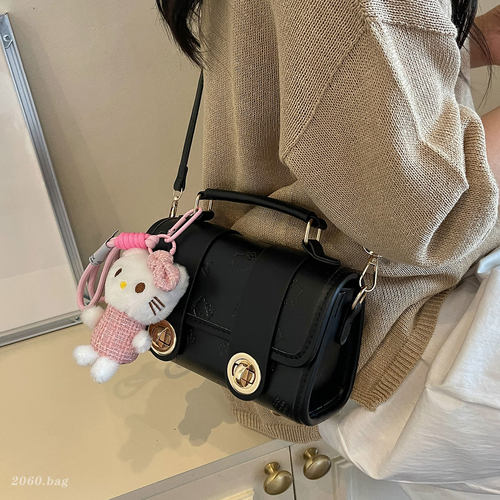 高级感韩系波士顿包女2026新款百搭复古单肩斜挎包质感通勤手提包