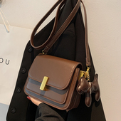 时尚 韩版 小包包女包2025新款 百搭复古单肩小方包高级感小众斜挎包