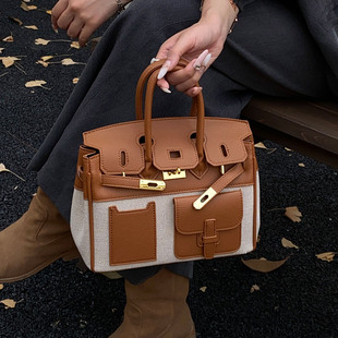 高级感简约气质凯莉包2025上班通勤手提包女式 斜挎包包 休闲爆款
