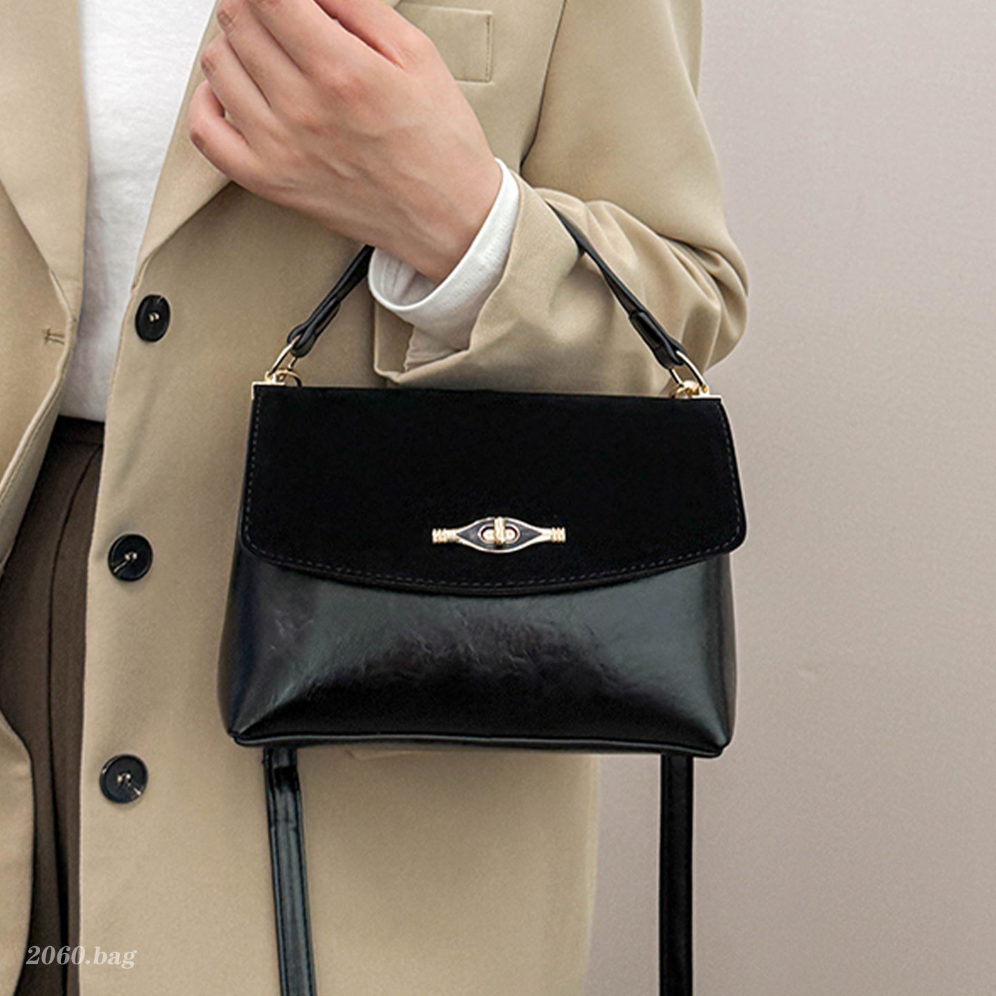 气质百搭时尚精致洋气高级简约通勤单肩斜挎2025秋季女式小方包