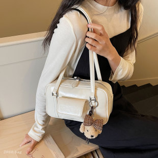 潮枕头包 百搭大容量单肩包通勤时尚 小众韩版 保龄球包女2026新款