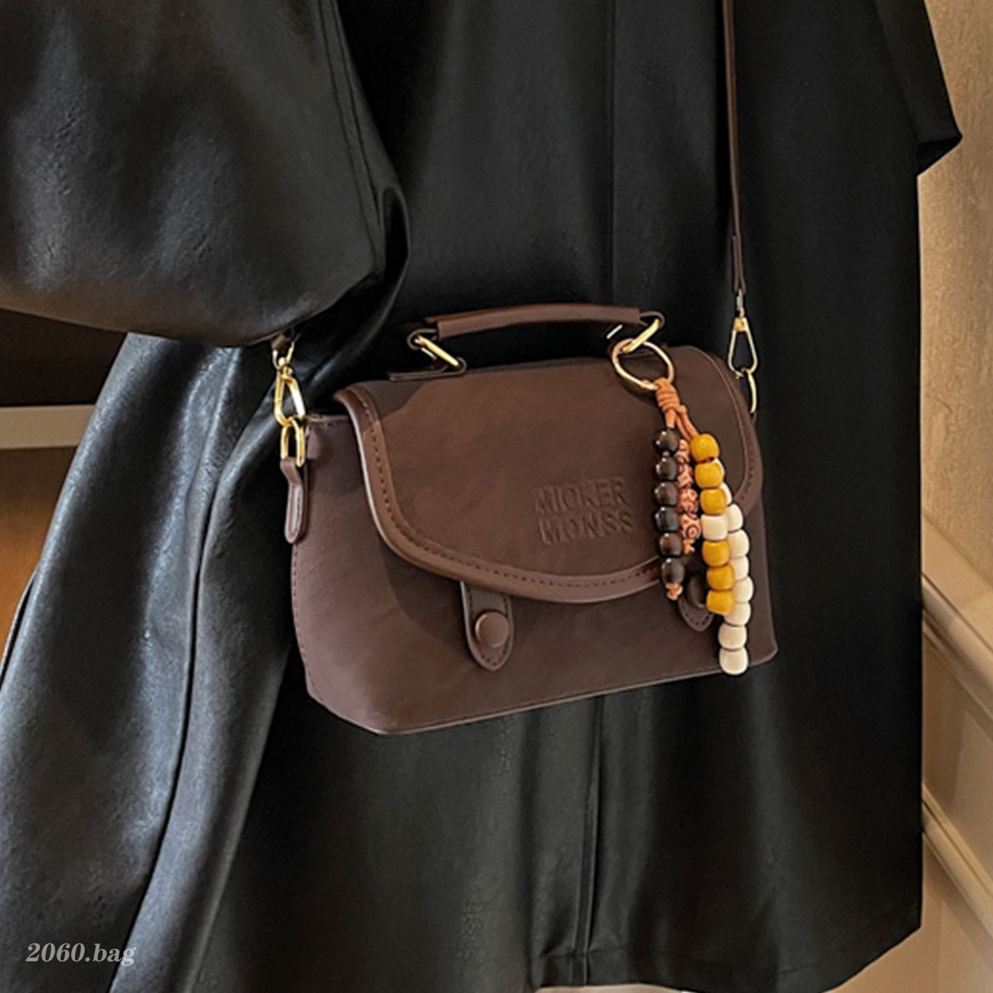 气质时尚百搭通勤洋气高级感单肩斜挎手提2025冬季女式小方包包