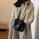 时尚 百搭褶皱包包女2025新款 秋冬小众简约水桶包高级感通勤斜挎包