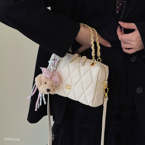 洋气百搭时尚高级感气质2026新款女士单肩斜挎手提链条包包少女感