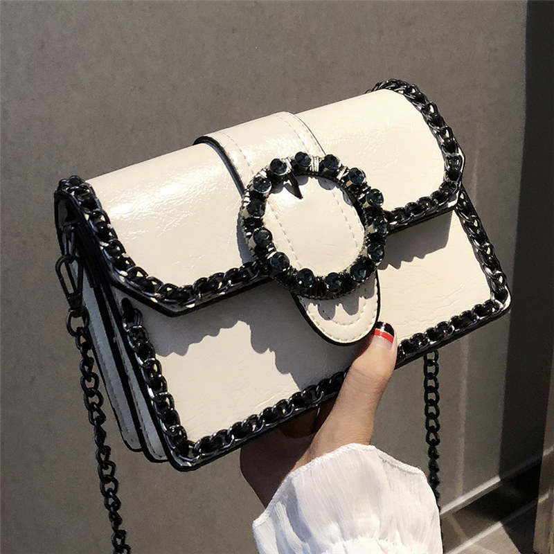 New Harbor Wind Little bag 2020 Popular new pattern chain One shoulder Simplicity Versatile Inclined shoulder bag personality Retroin the Leather/Lady bags/Men's bag, Ms. bags  category - from Buy2taobao.com to provide professional Taobao agent buy service