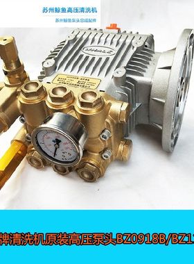苏州鲸鱼1115A 0918B 0815A高压清洗机泵头总成维修洗车机铜泵头