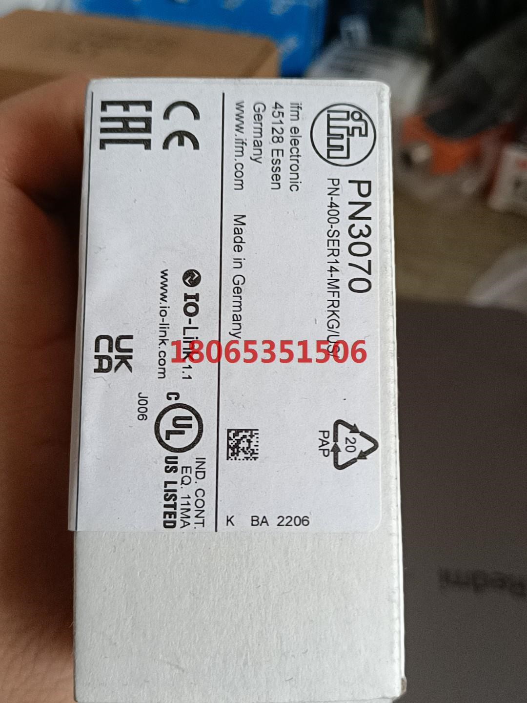 IFM 易福门压力开关PN3070 - 实物图