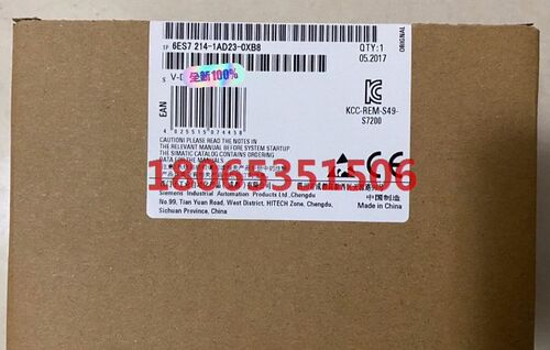 未拆封6ES7214-1AD23-0XB8产品质保一年