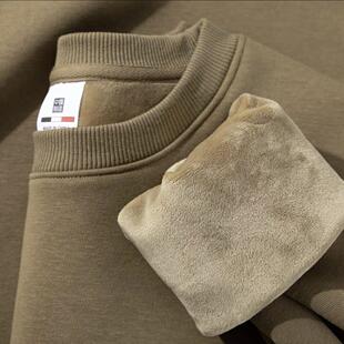 山东即墨源头工厂中山卫衣广州十三行软糯柔600g重磅加绒圆领加厚