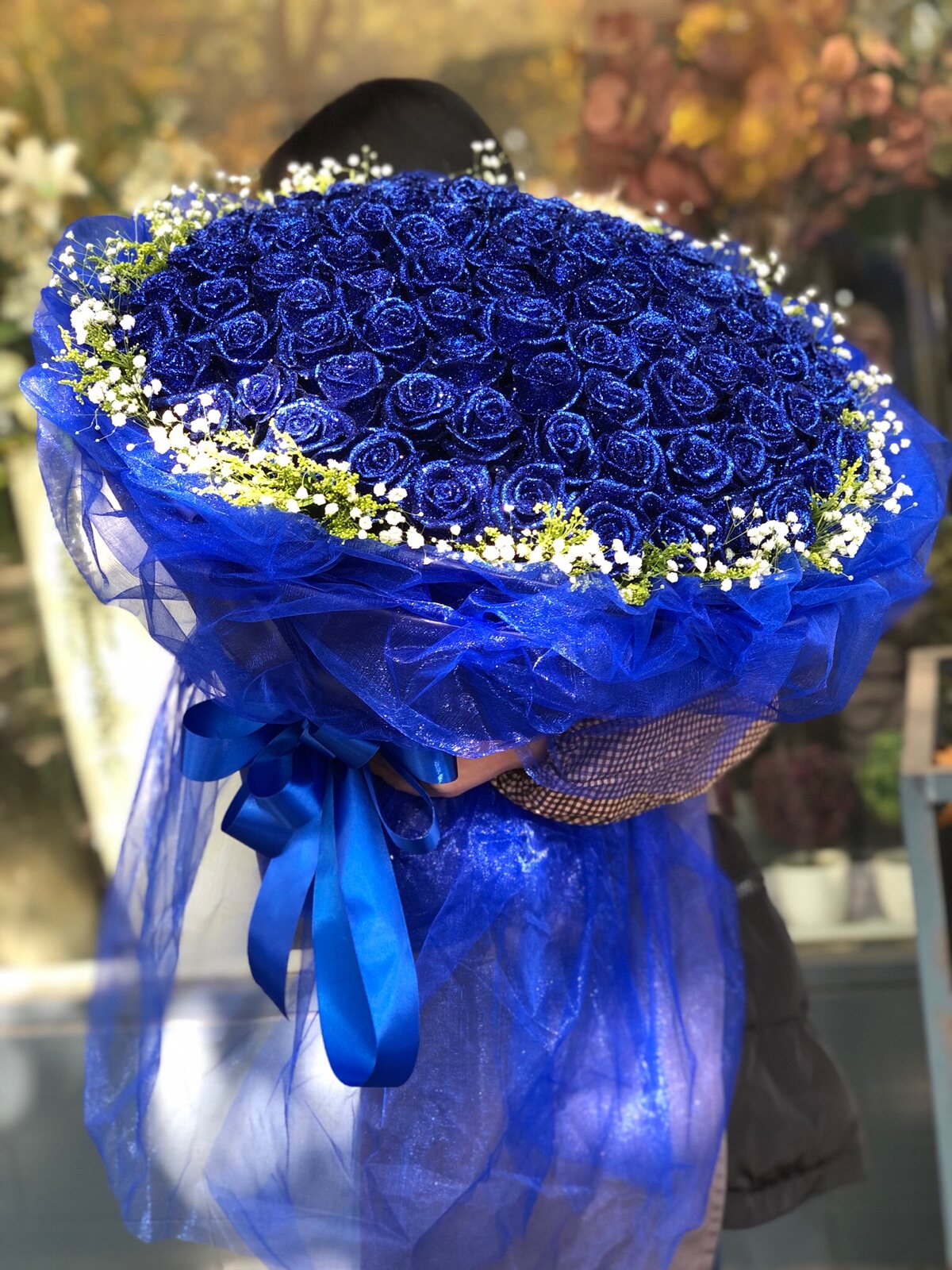 520情人节蓝色妖姬芜湖鲜花生日节日礼物99朵玫瑰花同城速递新款