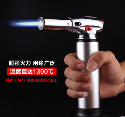 烧验黄金焊接喷火枪便携式高温气焊枪户外烧烤点炭喷枪烘焙打火机