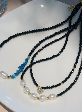 天然淡水珍珠小众设计感韩国项链