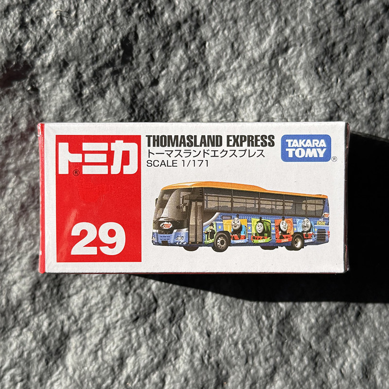 TOMY多美卡合金模型汽车摆件红白盒29号托马斯巴士玩具车收藏摆件