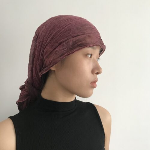 三环路棉麻褶皱披肩围巾头巾