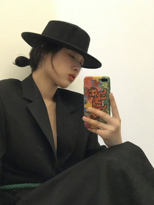 平沿街舞绅士风欧美遮阳防晒帽