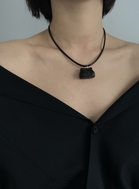 三环路木男女元宝项链