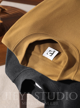 介乙 多色系纯色保暖内搭T恤衫男女秋冬季半高领德绒修身长袖上衣