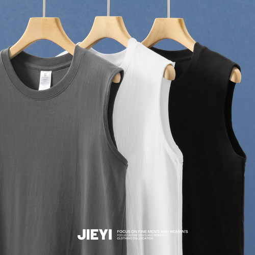 JIEYI纯棉时尚型男透气背心坎肩