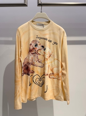 福d～26春夏涂鸦感一口吃掉你长袖T恤2610T13348