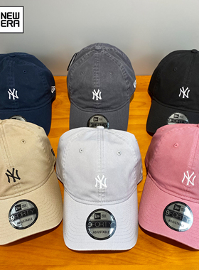New Era韩国正品代购纽亦华软顶小标帽子明星同款ny棒球帽鸭舌帽