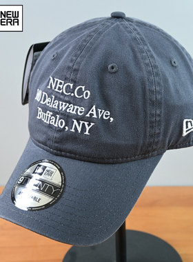 NewEra韩国正品纽亦华英文刺绣软顶鸭舌帽男女帽子时尚潮流棒球帽