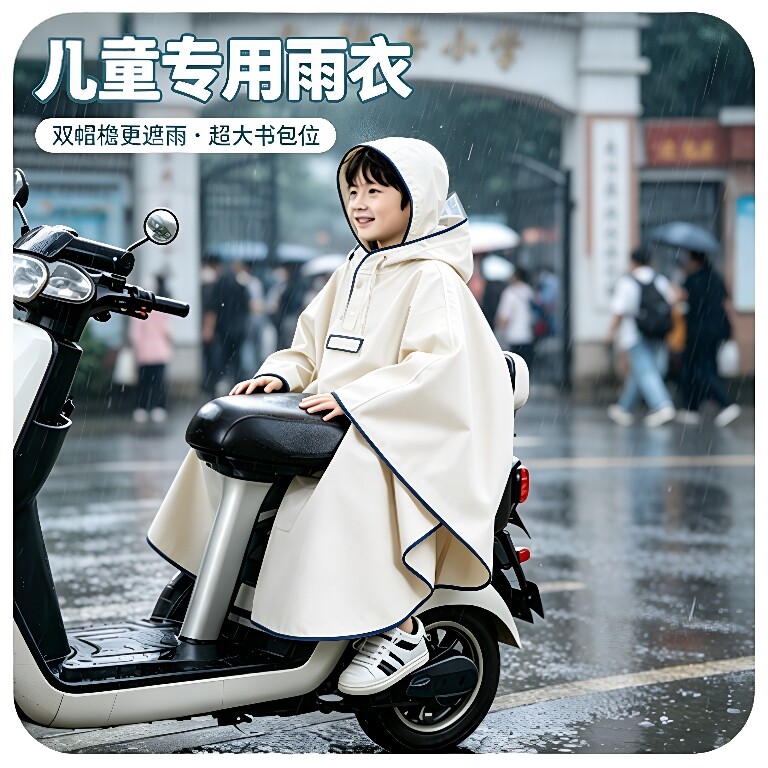 儿童上学刚需可以闭眼入这款雨衣