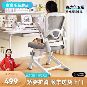 童桌乐青少年学习椅初高中学生书桌写字椅家用升降人体工学电脑椅
