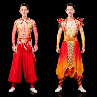 打鼓服演出服水鼓腰鼓服装男女锣鼓秧歌服开场舞成人中国风舞龙服