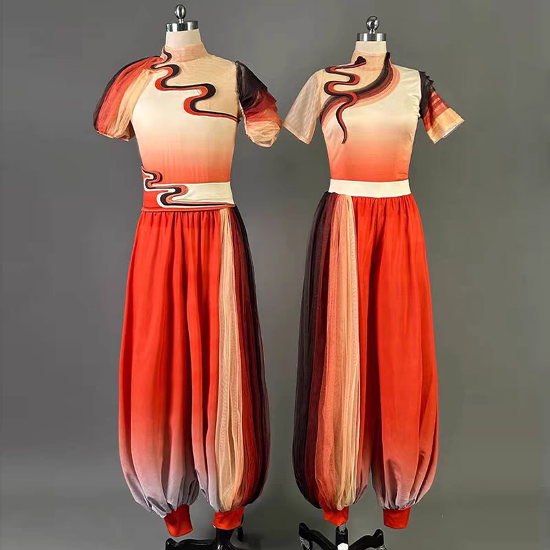 秧歌服演出服女胶州扇子舞蹈服装