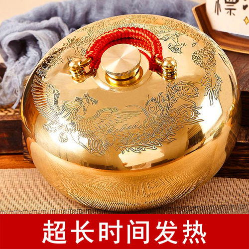纯铜汤婆子烫背铜壶推拿铜壶烫背按摩铜壶铲宫廷复古风热水暖手宝