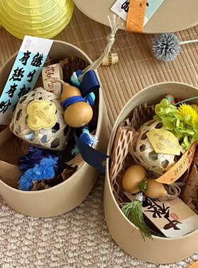 秋新中式竹编小灯笼葫芦挂饰