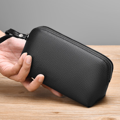 手拿包男贝壳包手抓包手腕包手机包零钱包小包长款钱包夹包软皮包