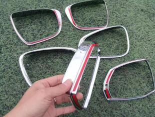 16-18宝来后视镜盖罩改装 19大众宝来传奇倒车镜反光装饰雨眉亮条