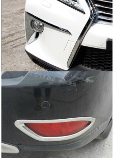 雷克萨斯RX270前雾灯饰条后雾灯罩改装 rx350前后雾灯眉边框亮条