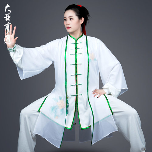 大业亨通高端太极服女男中国风表演练功服太极拳演出服舞台三件套-封面