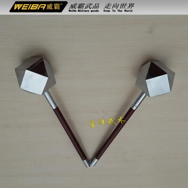 武术双锤表演双锤道具西瓜锤八棱双锤金瓜锤十八般兵器武术表演