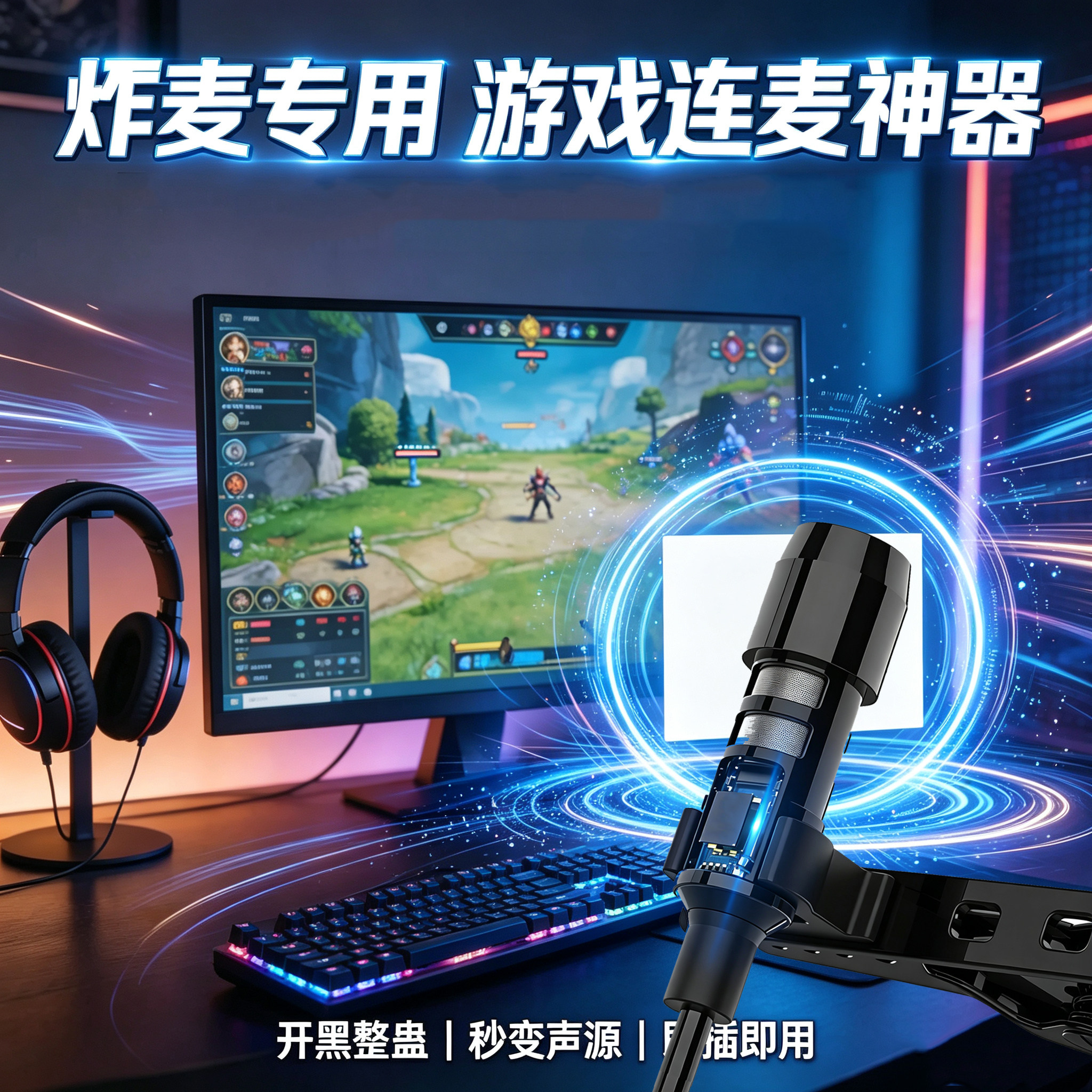 炸麦神器游戏炸麦麦克风图片