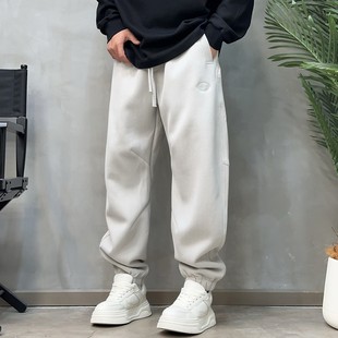 男宽松百搭运动束脚 休闲痞帅加绒休闲卫裤 LKT.NINE 秋冬美式