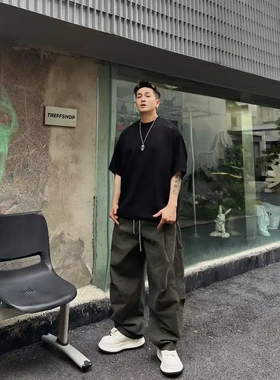 【抖音直播款】XDZZ二狗25ss秋季街头休闲百搭宽松舒适直筒长裤