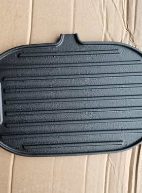 M28铸铁烧烤架专用 双面实心烤盘 食品级无化学涂层 植物油预处理