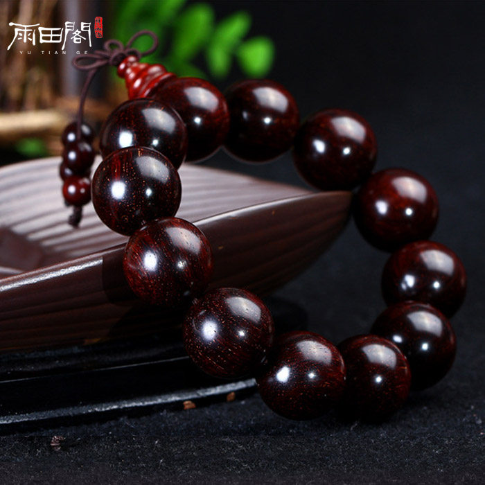 稀有印度小叶紫檀手串金星沉水老料男女款天然檀木手链收藏级送礼