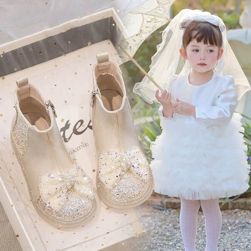 真皮女童水晶靴秋冬2025新款儿童公主靴女宝宝短靴冬季软底马丁靴,童鞋/婴儿鞋/亲子鞋,水晶/水钻鞋,淘宝优惠券,粉丝福利购,淘宝优惠卷